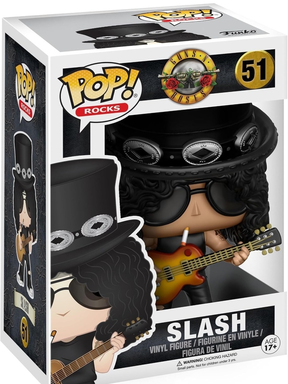 Funko Pop! Slash W/Black Hat and Sunburst Guitar #51
